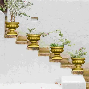 庭の装飾エポキシ樹脂型プランターを作る植木鉢飾りキャスト