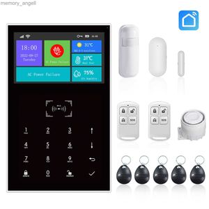 Alarm Systems PG-109 Smart Alarm System WiFi GSM Burglar Home Security with Temperatur and Fuidity Function Smart Life YQ230926