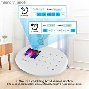 Sistemas de alarme Sistema de segurança de alarme sem fio 4G WIFI GSM Sistema de alarme Kit Tuya Câmera IP inteligente Anti-animal de estimação Sensor de movimento Sirene YQ230926