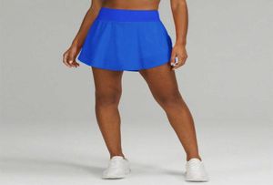 Sommarsportshorts kjol Löst tunn yogalaggings Gymkläder Kvinnor Kör Fitness Workout Casual Light Proof Double Layer 9322801