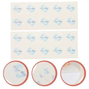 Gift Wrap 50 Sheets Gender Reveal Party Stickers Wrapping Scrapbooking Label Envelopes Pretty Baby Shower Seal Decals Sealing