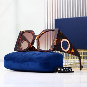 Designer canal óculos de sol ciclo luxuoso moda mulher mens óculos de sol diamante quadrado pára-sol forma de cristal sol pacote completo óculos 9430