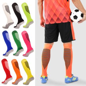Sports Socks Stripe Soccer Adult Kids Breattable Football Kne High Training Running Long Stocking Handduk Bottom Sock 230925