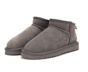 Venda quente AUSG clássico Curto Mini mulheres botas de neve manter bota quente moda homem mulheres sapatos casuais de pelúcia Transbordo gratuito Simplicidade minoritária