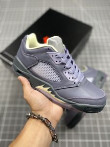 06/08/2023 Autentiska 5s Indigo Haze Basketball Shoes 5 V Fire Red-Metallic Silver-Alabaster-Flint Grey Men Women Sport Sneakers