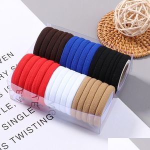 Headbands 30Pcs/Set Women Elastic Hair Bands Girls Colorf Nylon Rubber Headband Scrunchie Kids Ponytail Holder Accessories Drop Deli Otqpd