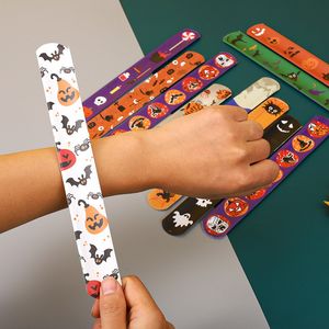 Andere Event Party Supplies Halloween Slap Armband 510 Stück Cartoon Skelett Handgelenkschlaufe Weihnachten Kind Freundschaft Paare Armbänder Cosplay Dekoration 230925