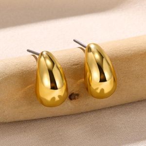 Stud Earrings Simple Small Water Drop For Women Girl Trendy Gold Color Alloy Raindrop Party Jewelry Daily Wearing