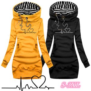 Podstawowe sukienki swobodne sukienka Sweter Sweted Spring Spring Autumn Ladies Długie rękawowe sukienka z kapturem jesienna zima swobodna sukienka z kapturem Slim Sweatrem 2309926