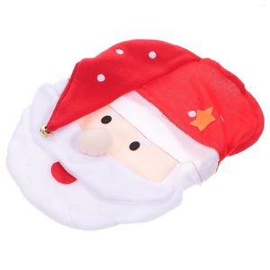 Toalety Covers Santa Cover Plush Xmas Claus Lid Mata do domu El El Bathroom Sypialnia Świąteczna wystrój świąteczny wystrój