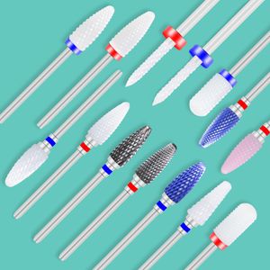 Маникюрный набор для ногтей, 10 шт., фреза для маникюрного набора, керамические фрезы для ногтей, фрезы для снятия гель-лака, аксессуары для маникюрного станка Mill 230925