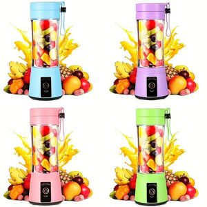 1 st, multifunktionell orange juicer - laddningsbar hushållssaftmaskin med 6 blad - bärbar frukt juicer för köksverktyg