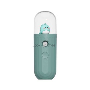 Humidifiers Portable Facial Beauty Spray USB Rechargeable Humidifier Face Instrument Spot Cleaner Cartoon Animal Mini Nano Spray YQ230926