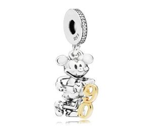 Original 925 Sterling Silver Bead 90th Anniversary Limited Edition Charm Fit Women Bracelet & Necklace Diy Jewelry3002873