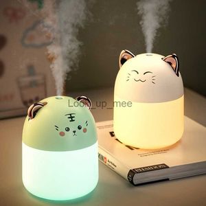 Humidifiers 2023 New Cute Pet Humidifier Mini Office Desktop Air Conditioning Room Air Humidification Usb Small Household Heavy Fog Spray YQ230926