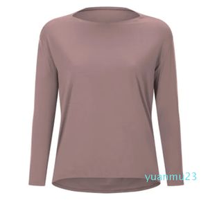 running dance training blouse soft quick-drying long-sleeved Exercise Running Athletic Gym