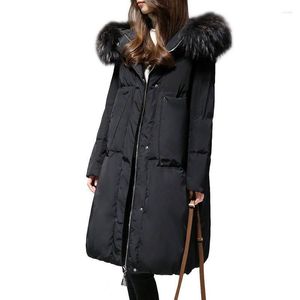 Kadın Trençkotları Parka Kadınlar 2023 Kış Ceketli Ceket Kalın Pamuklu Yastıklı Astar Kapşonlu Takım Giyim Kadın Temel T128