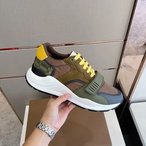 High Quality Designer Casual Shoes Real Leather Classic plaid Trainers berry Stripes Shoe Fashion Trainer For Man Woman bur color bar sneakers111