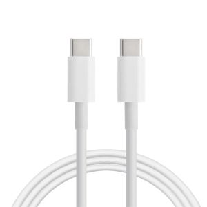 60W Type C to TypeC High Speed Charging Cable 1m 3ft White PD Cables 3A Quick Charge Cord izeso ZZ