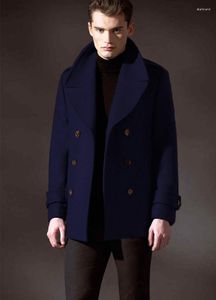 Wełniany płaszcz wełniany wełniany high-end show młodzież 2023 Zimowe podwójne klapy krótkie