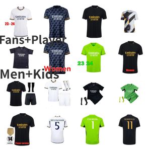 2023 Benzema Mbappe Soccer Jersey 23 24 Real MadridsフットボールシャツAlaba Modric Valverde 4番目のBellingham Camiseta De Foot Men Kids 2024 Uniform Vini Jr Tchouameni