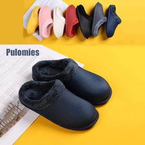 Slippers Wintes Men Shoes Quick Dry Clogs Casual Garden Shoes Warm Plush Sandals Couple Antiskid Home Flip Flops Slippers For Women 230926