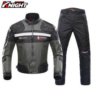 Herrenjacken Duhan Motorrad Jacke Hosenanzug wasserdichtes Rennmantel Protective Motocross Abnehmbare Auskleidung Four Seasons Motorradmantel 230925