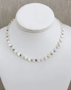 Choker Fashion Chic Holiday Jewelry Handmade Design Natural Mother Of Pearl Star Shape Freshwater Necklace