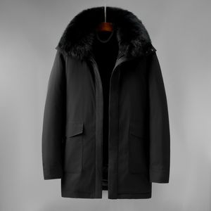 Mens Down Parkas Ankomst FAHSION STOR CASUAL VIT DUCK JACKA VINTER Päls Krage Värme Storlek M L XL 2XL 3XL 4XL 5XL 230925