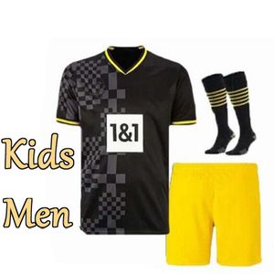 2023 2024 Nya män Kids Adult Kit Borussia Home Away Football Uniforms Donyell Malen Sebastien Haller Youssoufa Moukoko Soccer Jersey Custom Name and Number