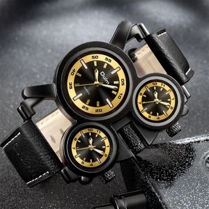 Personality Quartz Handsome Mens Watches Super Cool Special Large Dial Male Watch Luminous Hands Wristwatches Multicolour Choice2401