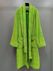 Men's Trench Coats Discount On sale 23FW arrival green color brand bathrobe coat for winter men 230925