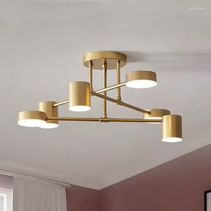 Chandeliers Modern LED Ceiling Chandelier 6 Heads Hanging Lamp Light Fixtures For Dining Living Rooms Bedroom Hall Home Decor Indoor