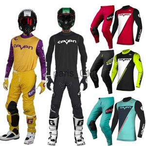 Другая одежда 2023 SEVEN MX ZERO Комплект снаряжения для мотокросса Внедорожная одежда для гонок на мотоциклах Dirt Bike MX Set Мотокостюм x0926