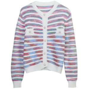 805 2023 Runway Summer Brand SAme Style maglione manica lunga girocollo verde rosa cardigan abiti di moda donna di alta qualità mingmei