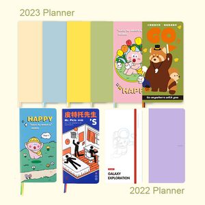 Blocos de notas Kinbor 2023 Week Planner Kawaii Journal Noteook Todolist Time Management Record Book Eficiência Plano de programação para presente 230926