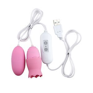 Vibradores 12 velocidades língua oral lambendo usb vibratório ovo gspot vagina massagem clitóris estimulador brinquedos sexuais para mulheres loja 230925