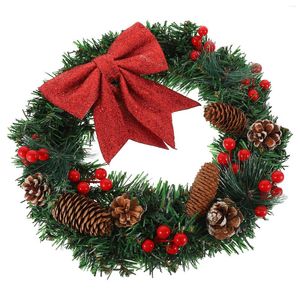 Decorative Flowers Flower Garlands Christmas Charming Decoration Iron Wall Front Door Xmas Wreath Supplies Office