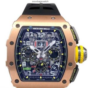 Mills WrIstwatches Richardmill Watches Automatic Mechanical Sports Watches Men's RM11-03rg Titanium Alloy Men's Watch HBNR