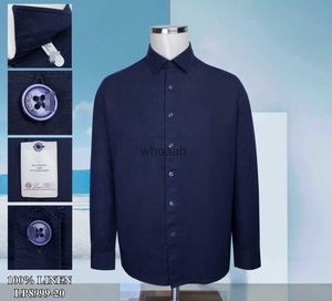 Men's Dress Shirts BILLIONAIRE OECHSLI Shirt Linen thin men 2023 new Business Casual fashion Breathable high-quality Long sleeve shirt size M-4XL YQ230926