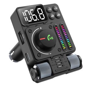 MT01 Bluetooth 5.3 Car Wireless FM Transmitter Radio Adapter PD30W QC3.0 Fast Charging MP3 U Disk HiFi Music Player