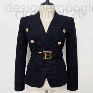 Ternos femininos blazers designer S-5XL primavera e outono moda de alta qualidade pequeno terno botão curto preto branco jaqueta fhle myn2