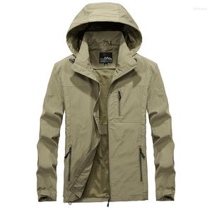 Men's Trench Coats Bomber Jacket Men Fashion Casual Windbreaker Coat Spring And Autumn Outwear Stand Slim Military Embroidery
