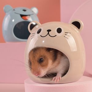 Other Pet Supplies Summer Hamster House Ceramic Guinea Pig Bed Small Animal Nest For Rodent Chinchilla Rat Hedgehog 230925