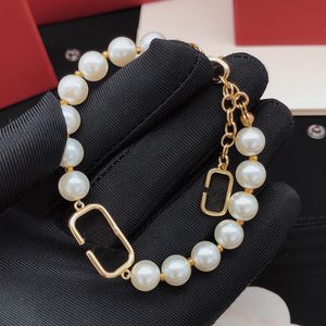 Moda de luxo colar de pérolas designer jóias casamento diamante banhado letras platina pingentes colares para mulheresCHD2309265-12 loutus
