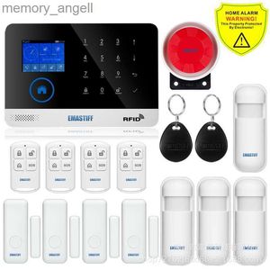 Alarm Sistemleri Akıllı WiFi GSM Güvenlik Alarm Sistemi Alexa Home Home Hırsız Dedektörü Duman Kapı Penceresi Sensörü IP Kamera YQ230926