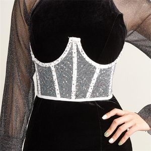 Cinture Favoloso bustier Corsetto cincher in vita con lacci antideformato in rete di fascia alta