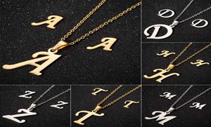 Personalisierte minimalistische Gold-Roségold-Silberfarbe 26 AZ Buchstabe Name Initiale Halsketten für Frauen Lange große Buchstaben-Anhänger-Halskette4476963