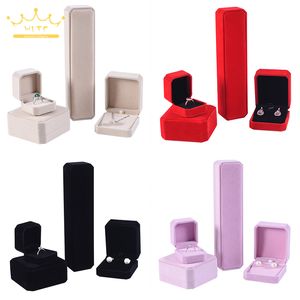 Smyckeslådor Packaging Necklace Organizer Ring Box Bulk Gift Earring Holder 230926