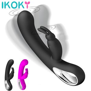 Vibradores Produtos Sexuais 12 Velocidade Gspot Massagem Corporal Coelho Vibrador USB Recarregável Feminino Masturbação Brinquedo Vibrador para Mulher 230925